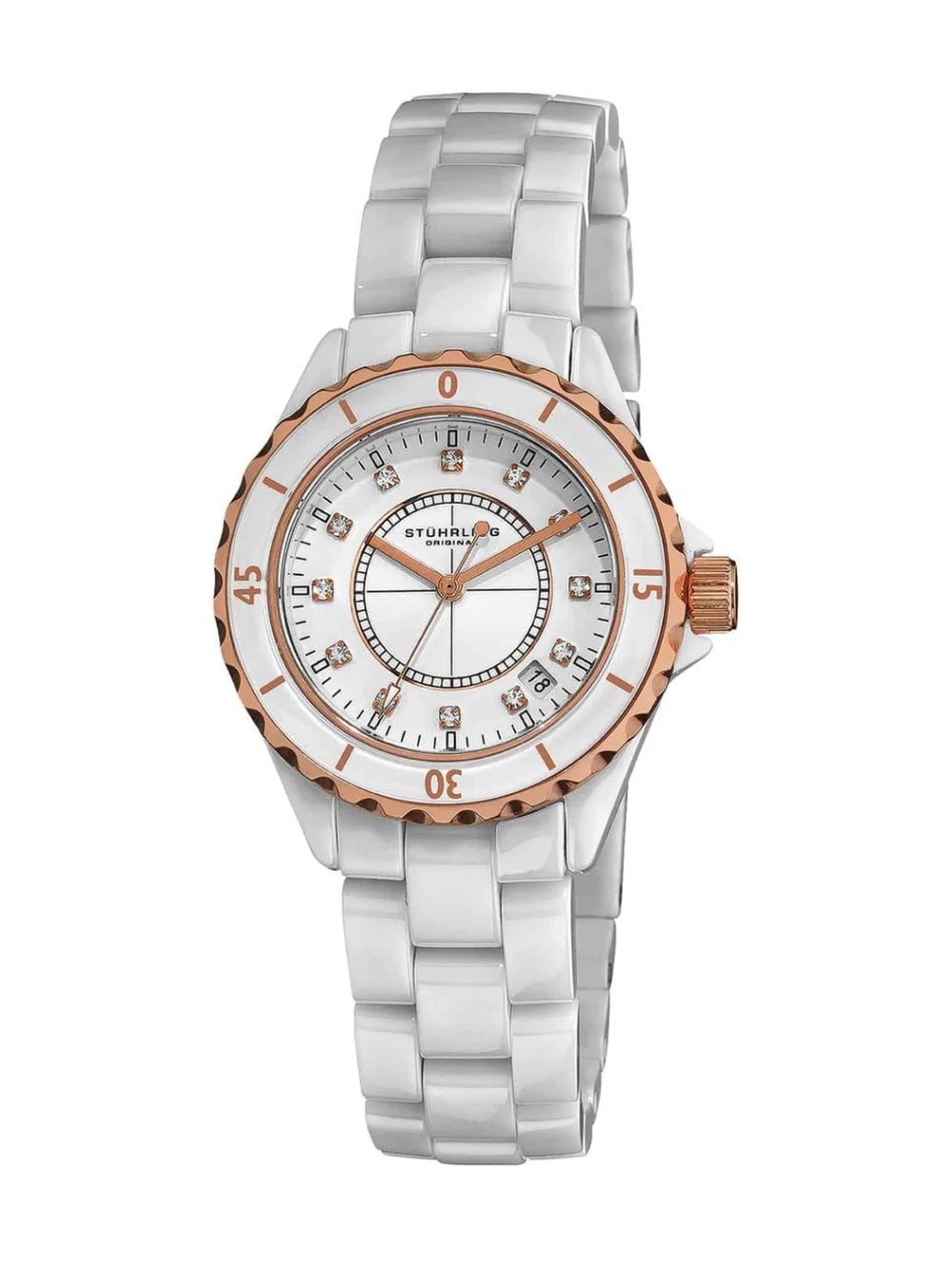 STÜHRLING ORIGINAL Fusion 374 Quartz 39mm Fashion Watch Rose Gold